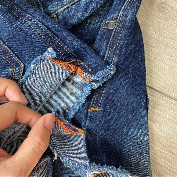 Diesel Embroidered Distressed Jean Shorts - Picture 10 of 10